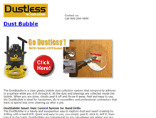 Tablet Screenshot of dustlessbubble.com